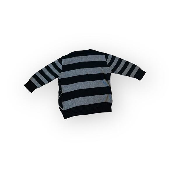 Boys Mixed Knit Argyle V Neck - Picture 2 of 5